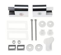 Repuesto de bisagras para asiento de inodoro - Juego de montaje de tapa ABS de 6,8 x 3,9 cm, hardware de montaje de tapa flexible | Kit de fijación universal para asiento de baño, duradero, estable