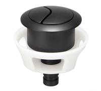 Repuesto de botón de descarga de inodoro de alta calidad, funciona con cable para cisterna oculta, piezas y accesorios de descarga de cisterna de inodoro (negro)