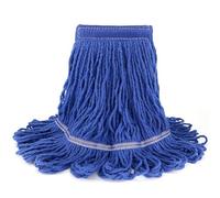 Repuesto de Cabezal de fregona, Repuesto de Repuesto de mopa húmeda con Extremo en Bucle, Azul, Diadema Universal