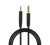 Repuesto de Cable Aux para Auriculares Bose, 2,5 mm a 3,5 mm Audio estéreo Cable, Macho a Macho de enchufe, Compatible con Bose 700 QuietComfort QC45 QC35II QC35 QC25 Bluetooth Auriculares - Negro