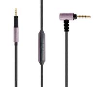 jghcsz Repuesto de cable de audio para Sennheiser Momentum Momentum 2.0 HD 4.40 BT HD4.50 HD4.30i on Ear tejer auriculares cable con micrófono de 3,5 mm a 2,5 mm