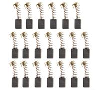 Repuesto de cepillo de carbono 11x8x5mm 20pcs con resortes | Fija motores intermitentes, restaura el frenado eléctrico, reduce las chispas, se adapta a taladros y sierras