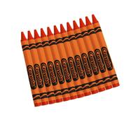 Repuesto de crayones Crayola naranja de un solo color, 12 unidades, tiles escolares