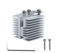 Repuesto de disipador de calefacción de aluminio para AD5X para impresora 3D, bloque de radiador de enfriamiento rápido con aletas de disipación de calor eficientes, pieza de actualización de metal