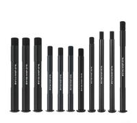 Repuesto de eje pasante delantero y trasero de bicicleta de aleación de 12/15 mm 122181L compatible con roscas P1 5 P1 75 para ruedas de bicicleta (Φ12 x 130 L x M12 (P1.5) x 19 L)