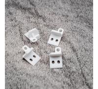Repuesto de fijación para barra de tracción (4 unidades, compatible con IKEA KVARTAL), color blanco
