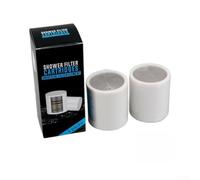 Repuesto de filtro de ducha multietapa, ablandador de agua duro eficaz con carbón activado para cabezal de ducha de baño, blanco (7 20 capas)