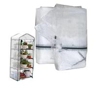 Repuesto de Funda para Invernadero Vertical 4 Niveles 160x69x49cm PVC | Tejido de rejilla integrado en el PVC que aumenta la durabilidad frente a condiciones climáticas variables.