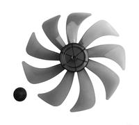 Repuesto de hoja de ventilador doméstico de 14 pulgadas con cubierta de tuerca compatible con ventiladores de piso y mesa, incluyendo versiones de 7 cuchillas, 9 cuchillas y 15 cuchillas (9 cuchillas)
