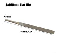 Repuesto de hoja plana neumática hecha de acero de rodamiento para uso en trabajos detallados en vidrio, metal, azulejos y rocas con rendimiento estable (lima plana de 4 x 160 mm)