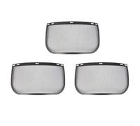 Repuesto de máscara facial con malla de alambre para ajuste de casco, 3 piezas, adecuado para jardinería, tala, corte, poda y trabajos de paisajismo (paquete de 3)