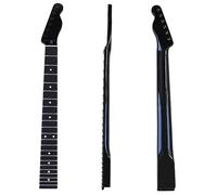 Repuesto De Mástil De Guitarra Diapasón De 22 Trastes Negro Brillante Con Mástil Con Punto De Sonido Adecuado Para Modificación De Guitarra TL DIY