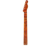 Repuesto de mástil de guitarra eléctrica de arce, 21 trastes, diapasón de arce, varilla de armadura ajustable, para estilo TL Tele