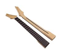 Repuesto De Mástil De Guitarra Guitarra Eléctrica ST De 6 Cuerdas 24 Trastes Mango De Cuerno Afilado Mástil De Arce Mate Modificada Para Bricolaje(Wood)