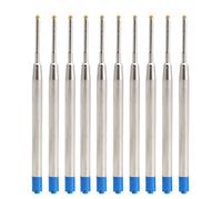 Repuesto de Metal, 10 Piezas Recambios de bolígrafo de Punta Mediana de Tinta Azul de Estilo estándar Universal de 1 mm