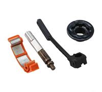 Repuesto de montaje de aceite de motosierra, kit de reparación de manguera de línea de presión con cierre de turbina y bloque de cilindro, juego de componentes del sistema de lubricación compatible