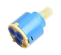 Repuesto de núcleo de válvula de cartucho de plástico para grifos mezcladores de lavabo de 35 mm y 40 mm con lengüetas de llave (35 mm)