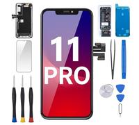 Repuesto de pantalla para iPhone 11 Pro de 5,8 pulgadas con altavoz de oído y sensor de proximidad, pantalla LCD táctil 3D 11pro Full Montaje Digitizer Fix Tools con pieza frontal de cristal, kit de