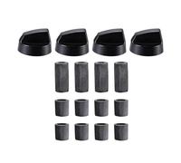 Repuesto de perilla de horno, 4 botones de estufa para perillas de cocina. Material de seguridad: nuestros pomos de control están hechos de material ABS seguro y seleccionado