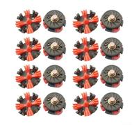 Repuesto de pinchos para zapatos, 16 tacos de goma de 8 puntos con tornillo de rosca de metal, tacos antideslizantes para zapatos, kit de inserciones de pincho suave para zapatos ajustados