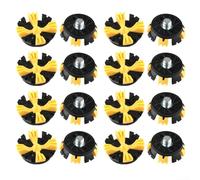 Repuesto de pinchos para zapatos, 16 tacos de goma de 8 puntos con tornillo de rosca de metal, tacos antideslizantes para zapatos, kit de inserciones de pincho suave para zapatos ajustados