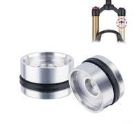 Repuesto de pistón de aire de horquilla de suspensión de bicicleta compatible con tubo interior de 32 mm, componente de aleación de aluminio ligero para reparación de horquillas