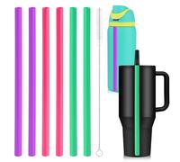 Repuesto de popote para HydroJug de 40 onzas, plástico sin BPA, reutilizable, con cepillo de limpieza, botella de agua, accesorios de repuesto para Owala FreeSip 24/32 onzas