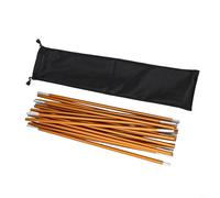 Repuesto de postes de aleación de aluminio, kit de reparación de poste de camping ligero de 10 a 13 pies, conexión de banda de goma interna, para soporte de toldo (3,4 m)