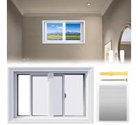Repuesto de puerta corredera para gallinero y RV, diseño resistente a la intemperie, 29 x 21 pulgadas, se adapta a aberturas de 21 a 40 pulgadas, fácil instalación para sótanos y baños