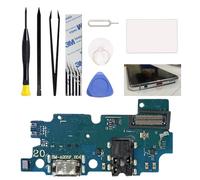 Repuesto de puerto de carga para Galaxy A20, kit de reparación de placa de carga USB compatible con Samsung A20 SM-A205 Series, incluye kit de herramientas