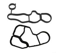 Repuesto de sello de junta de soporte de enfriador de carcasa de filtro de aceite, 1 juego para 307 para coches 308 408, compatible con OEM 110440 110438 para un rendimiento estable de filtrado de