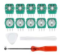 Repuesto de Sensor de Potenciómetro para Mando PS5 DualSense - Kit de Reparación con 10 Sensores de Módulo de Palanca de Control y Herramientas de Dismontaje para Joystick Analógico PS5