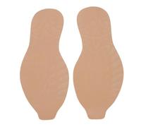 Repuesto de suela de goma antideslizante con forma de V, ideal para material de reparación de zapatos, 12,68 x 4,53 pulgadas (color piel)
