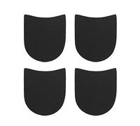 Repuesto de talón de goma para reparación de zapatos, almohadillas antideslizantes de 5/32 pulgadas de grosor, 2 pares de color negro