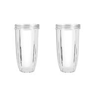 Repuesto de taza transparente for exprimidor NutriBullet. El exprimidor NutriBullet mantiene tus alimentos deliciosos y saludables.(2PCS Transparent,Small Cup 18oz)