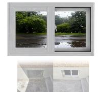 Repuesto de ventana corredera de vinilo para sótano de 22 x 16 pulgadas, diseño insonorizado disponible en tamaños de 20 a 40 pulgadas, aislamiento térmico de bajo consumo, acabado blanco