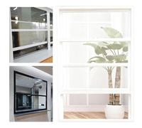 Repuesto de ventana de sótano de 22 x 66 cm, ventana de ventilación de aluminio, diseño insonorizado blanco para cobertizos, casas, duchas y gallineros, resistente a la intemperie