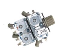 Repuesto directo de válvulas solenoides de entrada de agua de alto caudal CC 12 V para lavadoras tipo tambor, accesorios de lavadora, válvulas de lavadora, piezas de repuesto