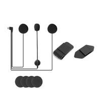 Repuesto intercom Ejeas V6 Pro USB Tipo C Auriculares micrófono y Soporte intercomunicador V6 V4 Bluetooth Interphone Headset Motocicleta para Walkie-Talkie Interphone Clip para Casco