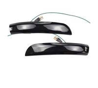 Repuesto intermitente LED Para Ford Kuga Ecosport Luz De Señal Giro LED Indicador Espejo Lateral Secuencial Indicador lateral dinámico(Blue-Yellow)