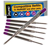Repuesto Jaymo para Parker 1950369/1950370/1950371 y Bastion - Mide 98 mm de largo - Recambio de bol grafo G2 - 6 morados