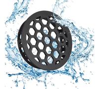 Repuesto optimizado - Colador Rejilla Atrapa Pelos para canalones de ducha TECE Drainline - Sin herramientas - Diámetro 49 mm plástico negro - Sustituye al colador original TECE (660005)