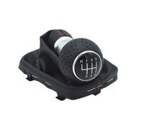 Repuesto para A3 S3 2001 2002 2003 manual de 5 6 velocidades con cubierta de cuero a prueba de polvo palanca de palanca de cambios de coche (R123456) (línea roja R123456)