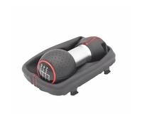 Repuesto para A3 S3 2001 2002 2003 manual de 5 6 velocidades con cubierta de cuero a prueba de polvo palanca de cambios de coche (R123456) (rojo 6 velocidades)