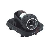 Repuesto para A3 S3 2001 2002 2003 manual de 5 6 velocidades con cubierta de cuero a prueba de polvo palanca de palanca de cambios de coche (R123456) (línea roja R123455)