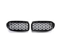 Repuesto para BMW Serie 3 GT F34 328i 330i 335i 340i 2012-2019 Rejillas delanteras de riñón de coche Rejilla de diamante Rejilla de parachoques delantero (tamaño: negro brillante) (negro brillante)