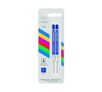 Repuesto para boligrafo Parker Tinta Azul Punta fina, 2 piezas, Se entrega en blister, 2166542