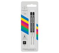 Repuesto para boligrafo Parker Tinta Negra Punta fina |2 piezas | Se entrega en blister