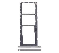 Repuesto para carro bandeja alojamiento tray compatible con Nokia C31 TA-1497 TA-1493 TA-1499 porta tarjeta nano Sim1 + SIM 2 + ranura memoria Micro SD Card (Silver)