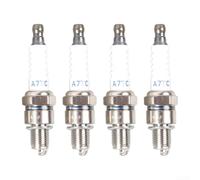 Repuesto para electrodo de chispa A7TC para cortadoras de césped de 4 tiempos y cortadores de cepillo, 10 mm de diámetro de rosca de 70 mm, longitud total, 4 unidades